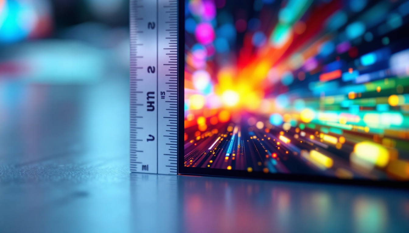 A photograph of a close-up of a high-resolution led display showing vibrant colors and detailed imagery