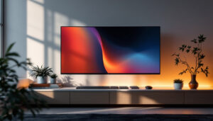 A photograph of a sleek