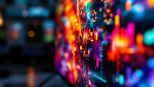 A photograph of a vibrant