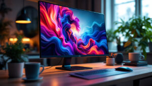 A photograph of a sleek
