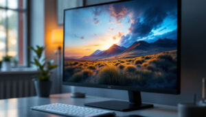 A photograph of a sleek
