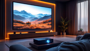 A photograph of a sleek