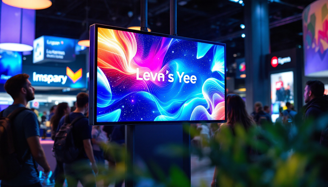 A photograph of a vibrant mini jumbotron led display in action