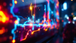 A photograph of a vibrant