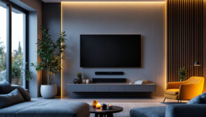 A photograph of a sleek