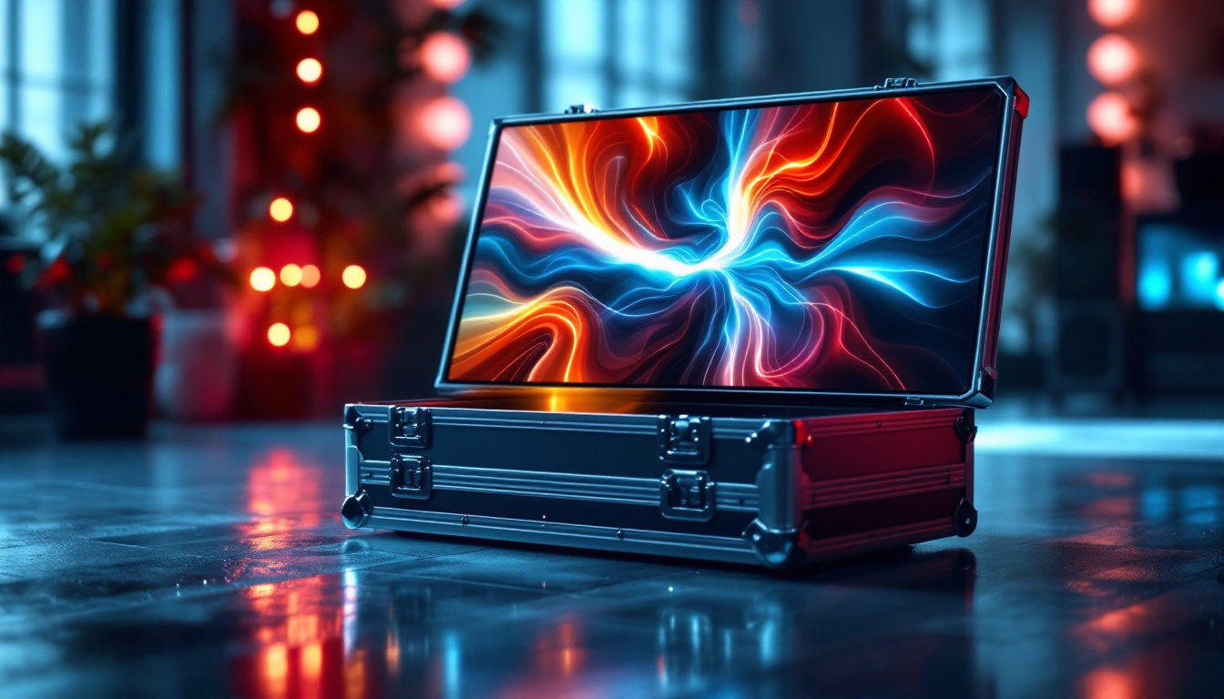 A photograph of a sleek