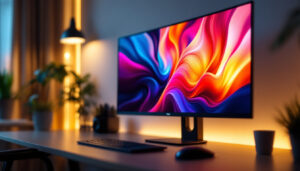 A photograph of a sleek