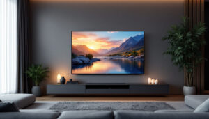A photograph of a sleek