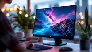 A photograph of a sleek