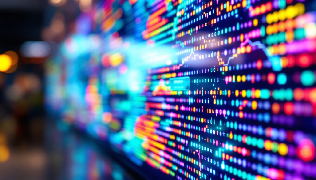 A photograph of a close-up of an led display screen showcasing vibrant colors and sharp images
