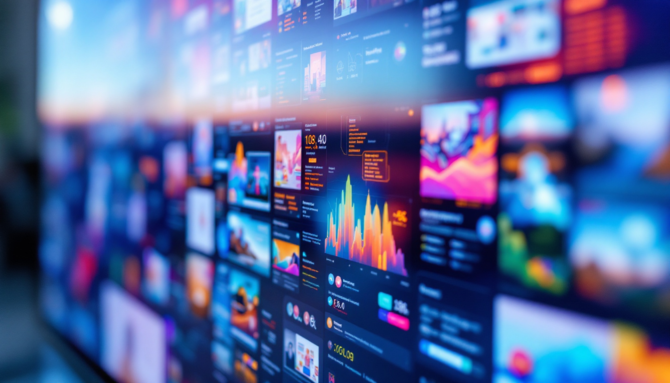 A photograph of a close-up of a high-resolution led display showcasing vibrant colors and sharp details