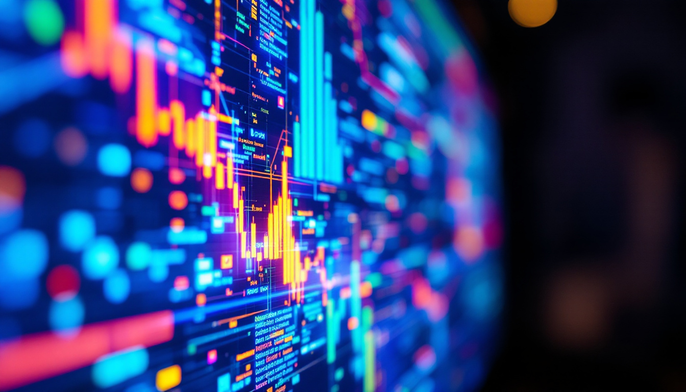A photograph of a close-up of a vibrant lcd display screen showcasing vivid colors and sharp details