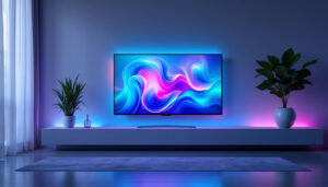 A photograph of a sleek