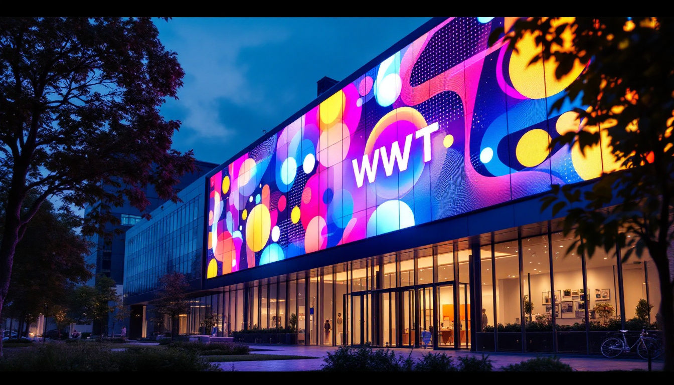 A photograph of capture a photograph of the wwt headquarters' exterior