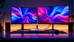 A photograph of a sleek