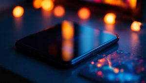 A photograph of a close-up shot of the pixel 7 pro with the privacy screen protector applied
