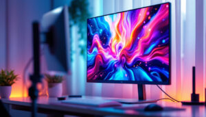 A photograph of a vibrant