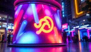 A photograph of a vibrant