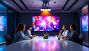 A photograph of a sleek