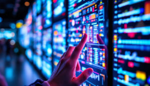 A photograph of capture a photograph of a close-up view of an led display showcasing various sizes and vibrant colors
