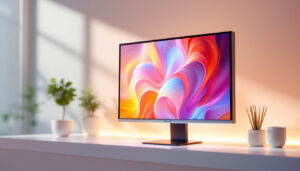 A photograph of a sleek