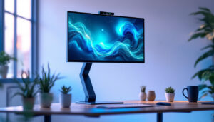 A photograph of a sleek