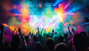 A photograph of a vibrant