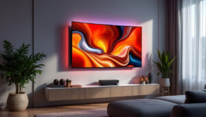 A photograph of a sleek