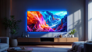 A photograph of a sleek