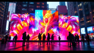 A photograph of a vibrant