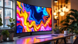 A photograph of a sleek