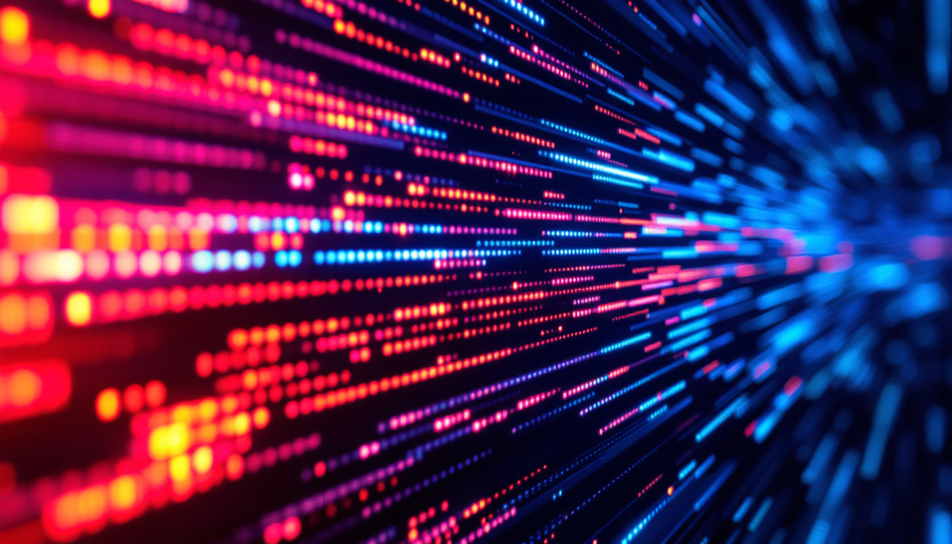 A photograph of capture a photograph of a close-up view of an led computer screen displaying a vibrant moiré pattern