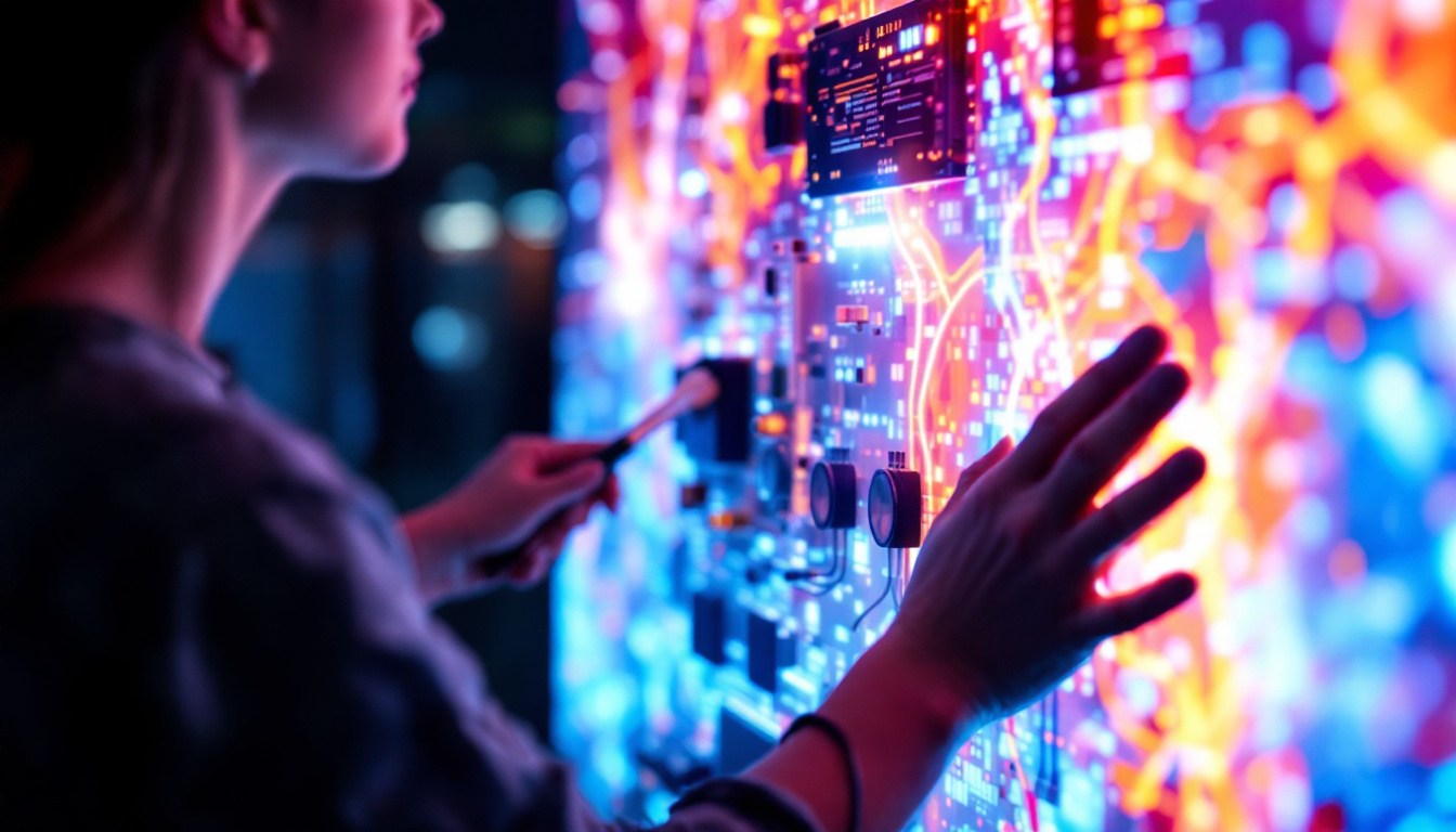 A photograph of a person gently cleaning an led screen