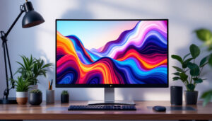 A photograph of a sleek