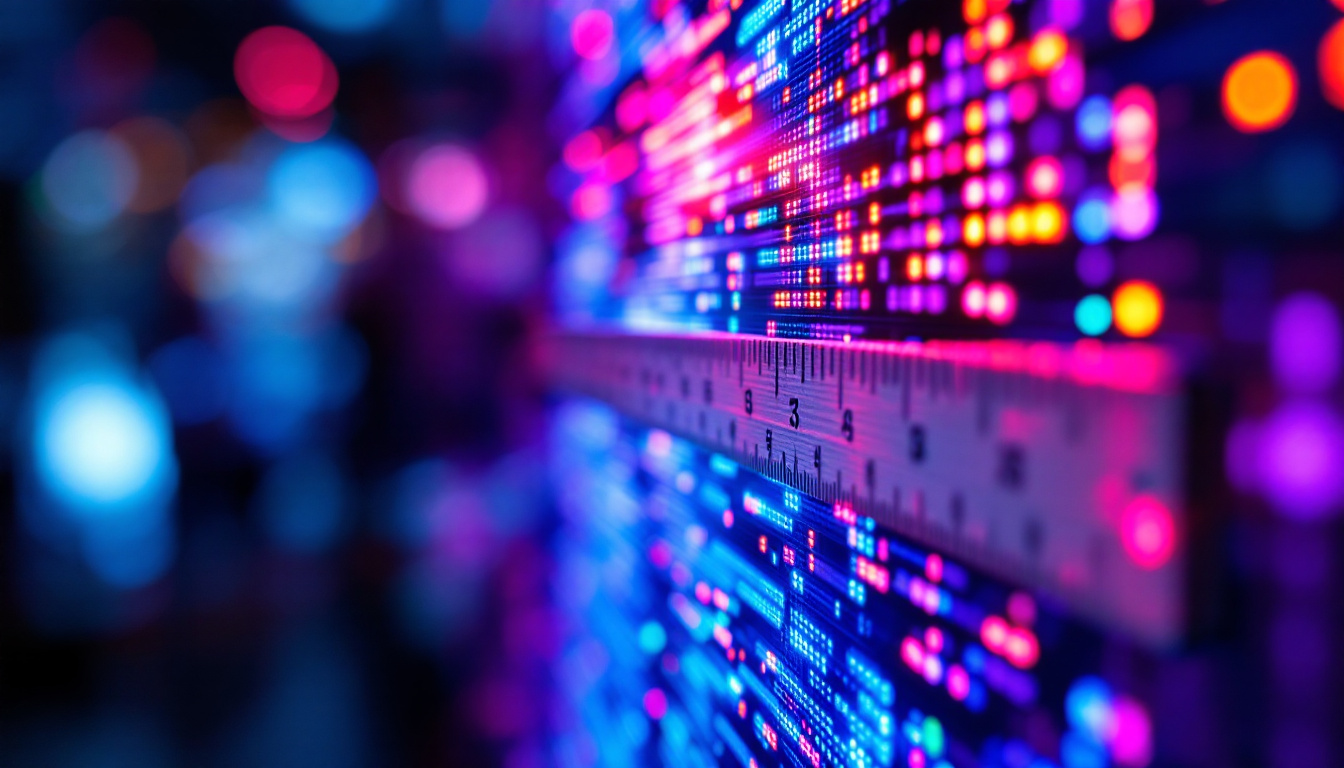 A photograph of a close-up view of an led display showcasing its vibrant colors and clarity