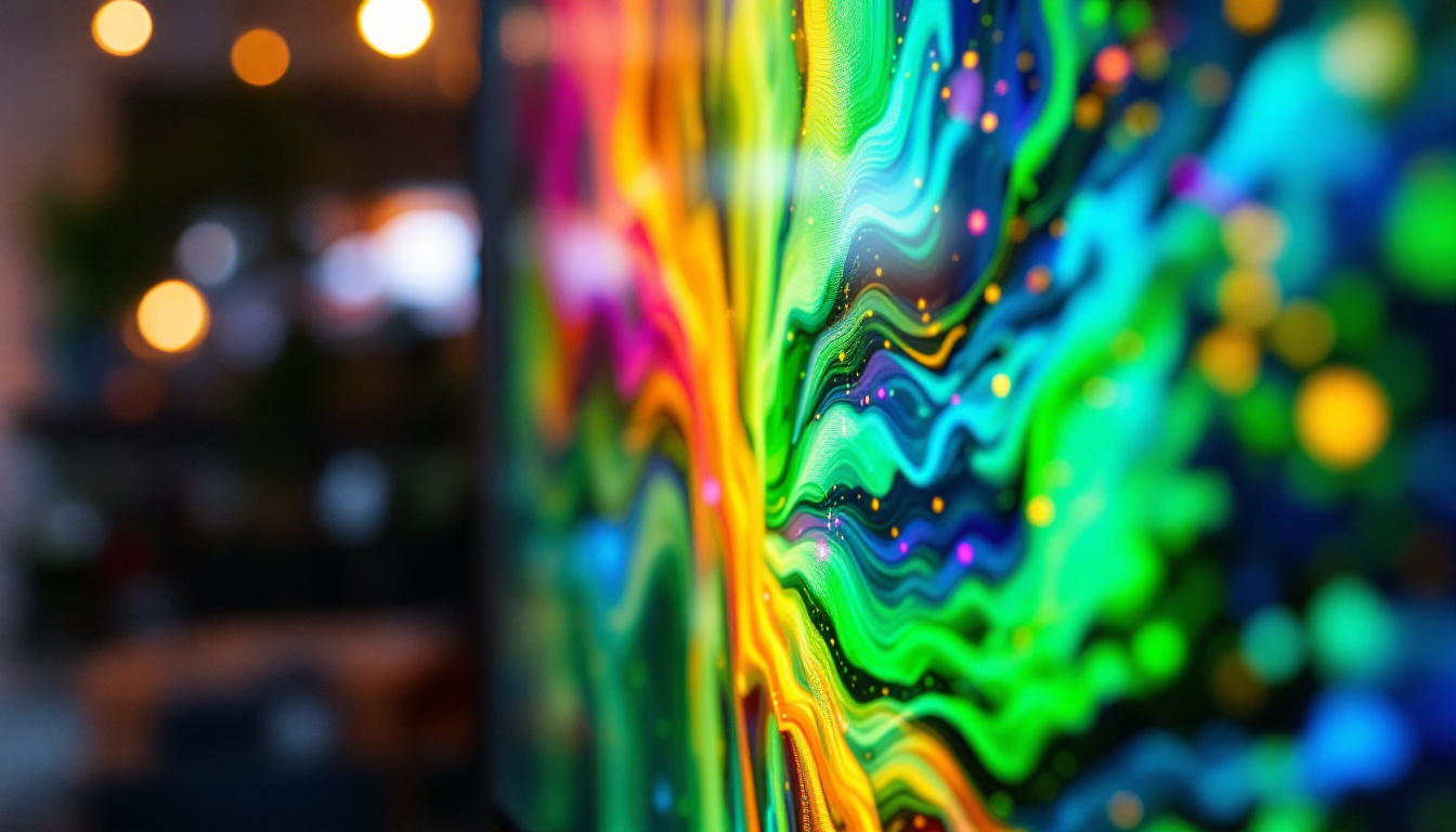 A photograph of a vibrant