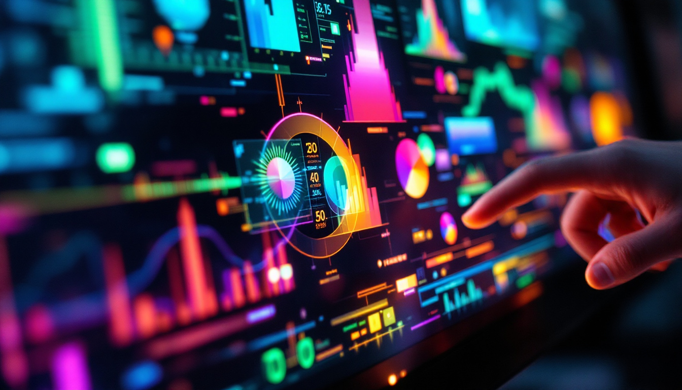 A photograph of capture a photograph of a close-up shot of an lcd touch screen displaying vibrant graphics