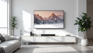 A photograph of a sleek