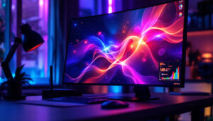 A photograph of a sleek