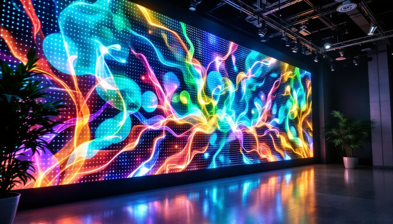 A photograph of a vibrant led display installation by superior aluminum installations inc