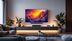 A photograph of a sleek