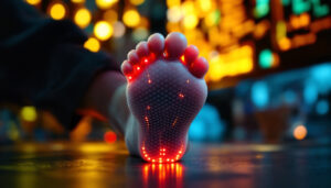 A photograph of capture a photograph of a foot from a plantar view