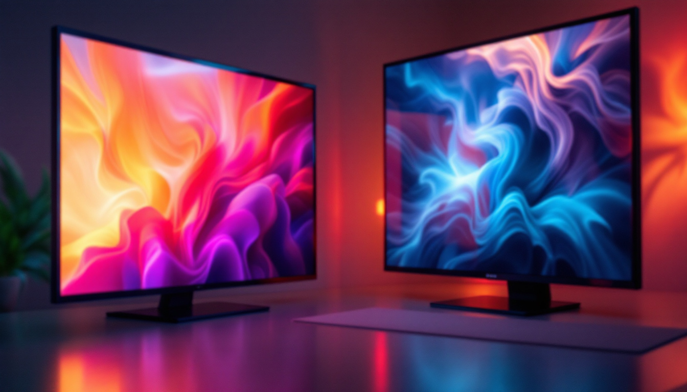 A photograph of a close-up shot of various lcd and led displays of different sizes