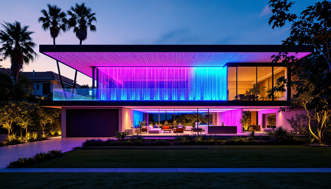 A photograph of capture a photograph of the pacific palisades residence showcasing its modern architecture