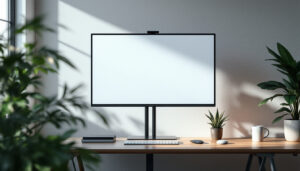 A photograph of a sleek