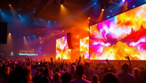 A photograph of a vibrant
