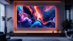 A photograph of a sleek
