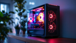 A photograph of a sleek
