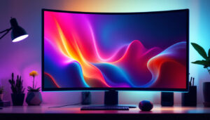 A photograph of a sleek