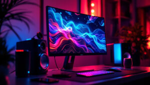 A photograph of a sleek